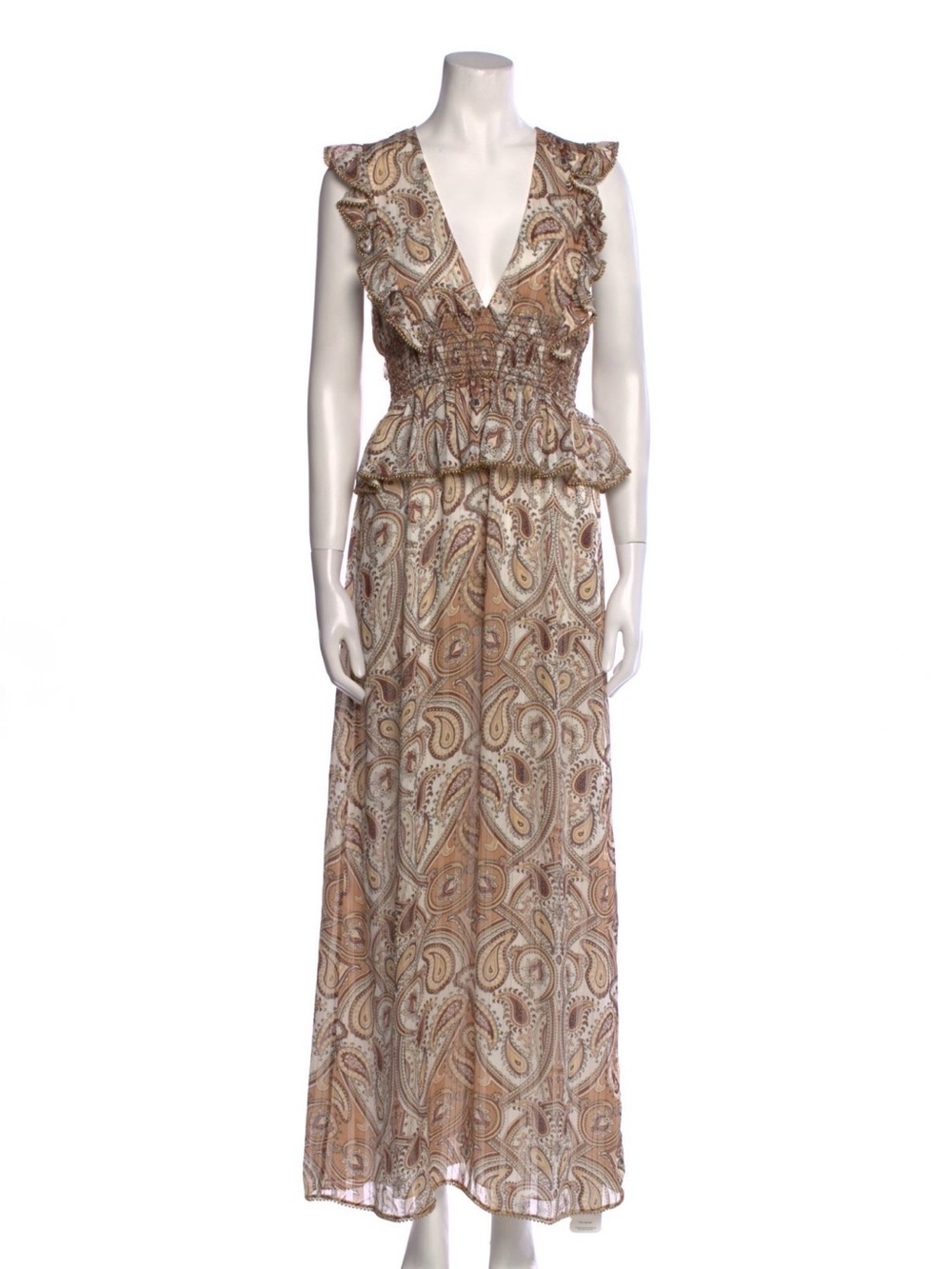 Shona Joy Pallenberg Shirred Maxi Dress